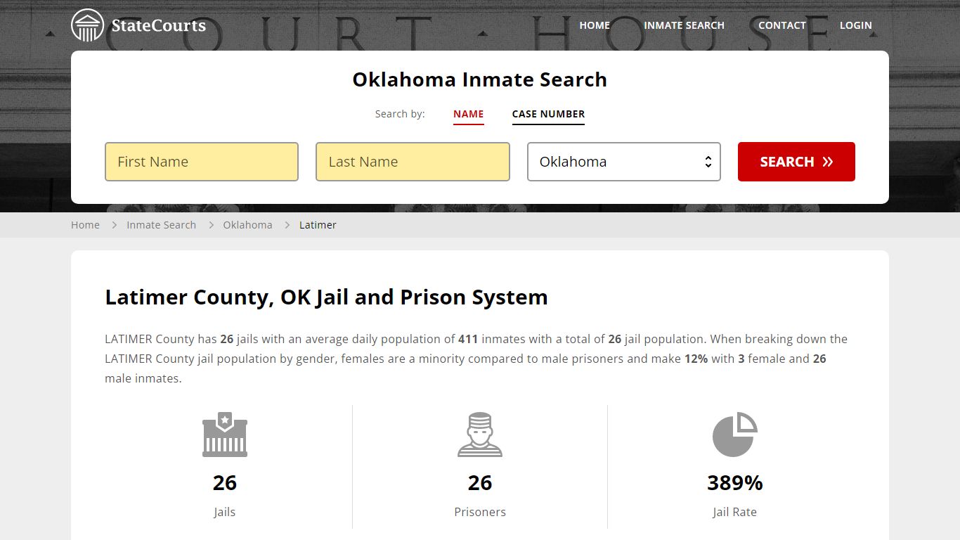 Latimer County, OK Inmate Search - StateCourts
